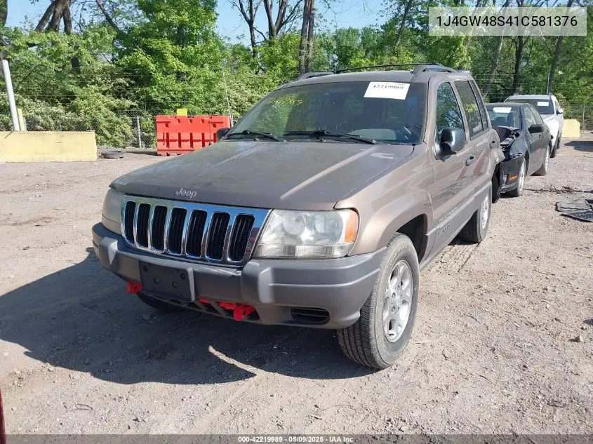 2001 Jeep Grand Cherokee Laredo VIN: 1J4GW48S41C581376 Lot: 42219989
