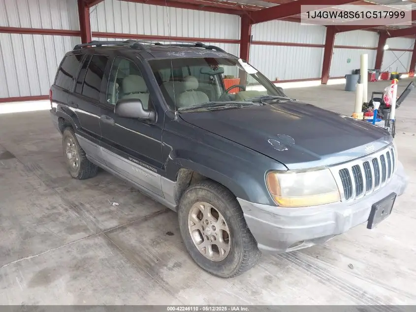 2001 Jeep Grand Cherokee Laredo VIN: 1J4GW48S61C517999 Lot: 42246110