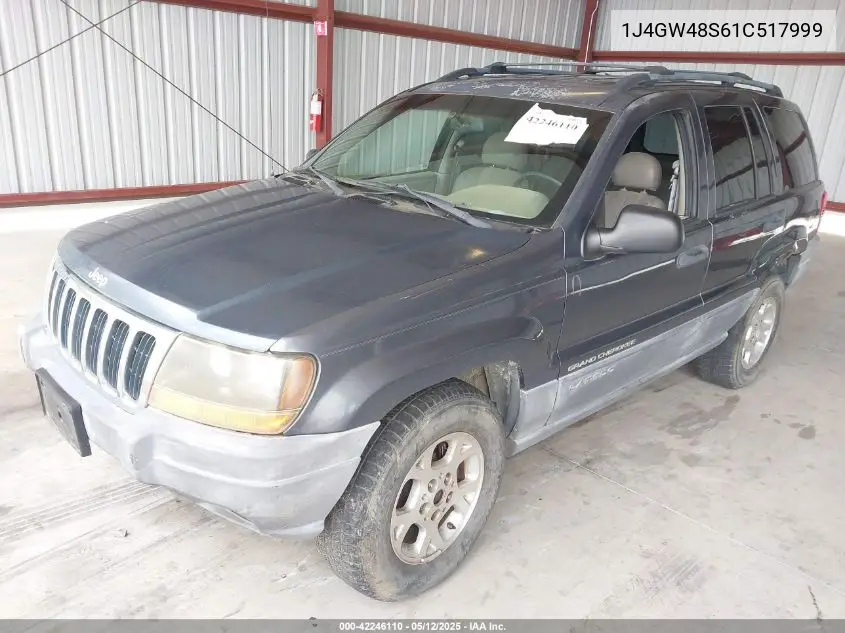 2001 Jeep Grand Cherokee Laredo VIN: 1J4GW48S61C517999 Lot: 42246110