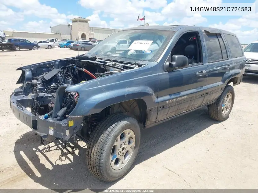 2001 Jeep Grand Cherokee Laredo VIN: 1J4GW48S21C724583 Lot: 42586354