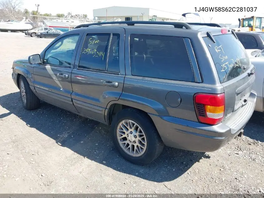 2002 Jeep Grand Cherokee Limited VIN: 1J4GW58S62C281037 Lot: 41906884