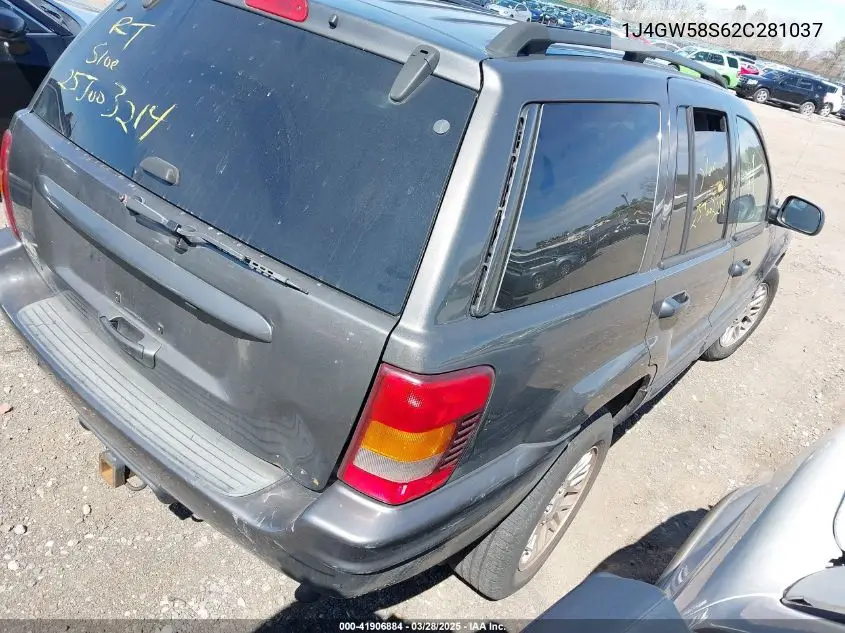 2002 Jeep Grand Cherokee Limited VIN: 1J4GW58S62C281037 Lot: 41906884