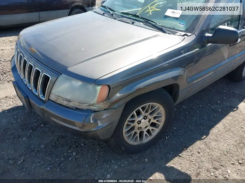 2002 Jeep Grand Cherokee Limited VIN: 1J4GW58S62C281037 Lot: 41906884