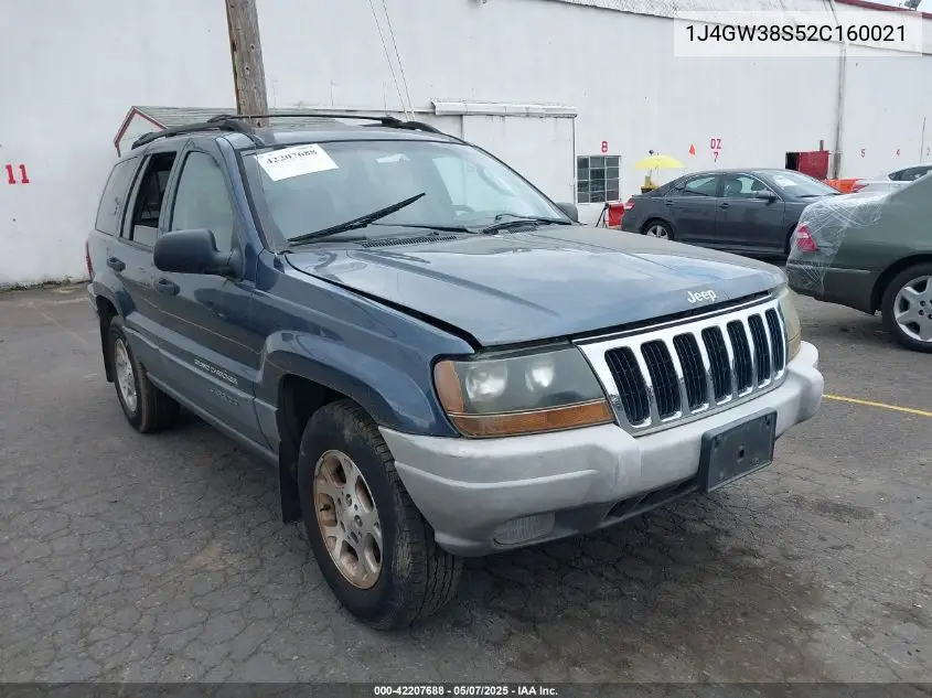 2002 Jeep Grand Cherokee Sport VIN: 1J4GW38S52C160021 Lot: 42207688
