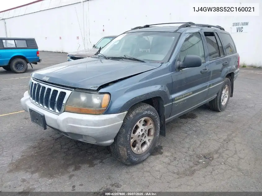 2002 Jeep Grand Cherokee Sport VIN: 1J4GW38S52C160021 Lot: 42207688