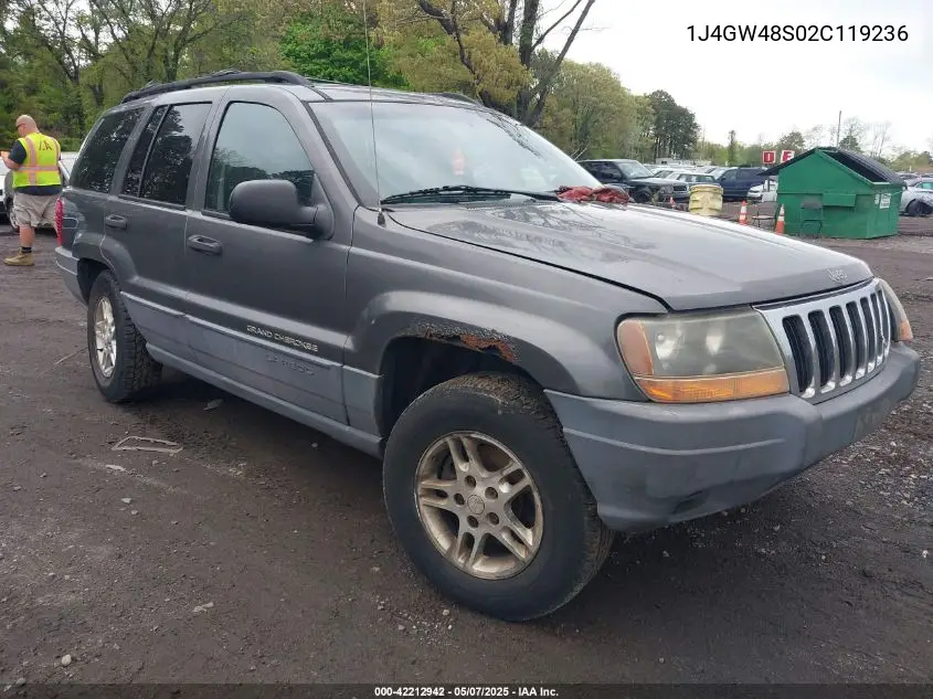 2002 Jeep Grand Cherokee Laredo VIN: 1J4GW48S02C119236 Lot: 42212942