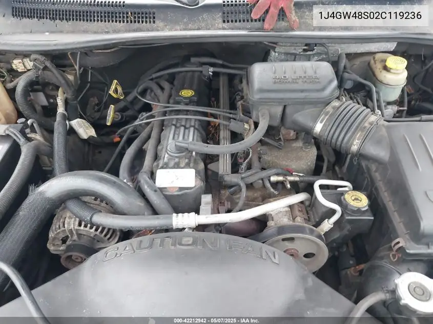 2002 Jeep Grand Cherokee Laredo VIN: 1J4GW48S02C119236 Lot: 42212942