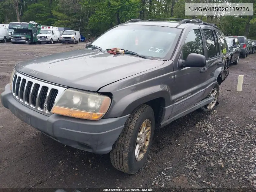 2002 Jeep Grand Cherokee Laredo VIN: 1J4GW48S02C119236 Lot: 42212942