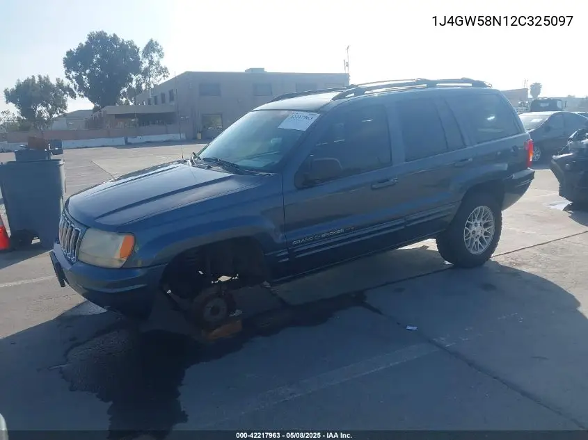 2002 Jeep Grand Cherokee Limited VIN: 1J4GW58N12C325097 Lot: 42217963