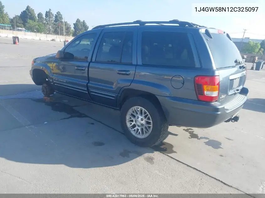 2002 Jeep Grand Cherokee Limited VIN: 1J4GW58N12C325097 Lot: 42217963