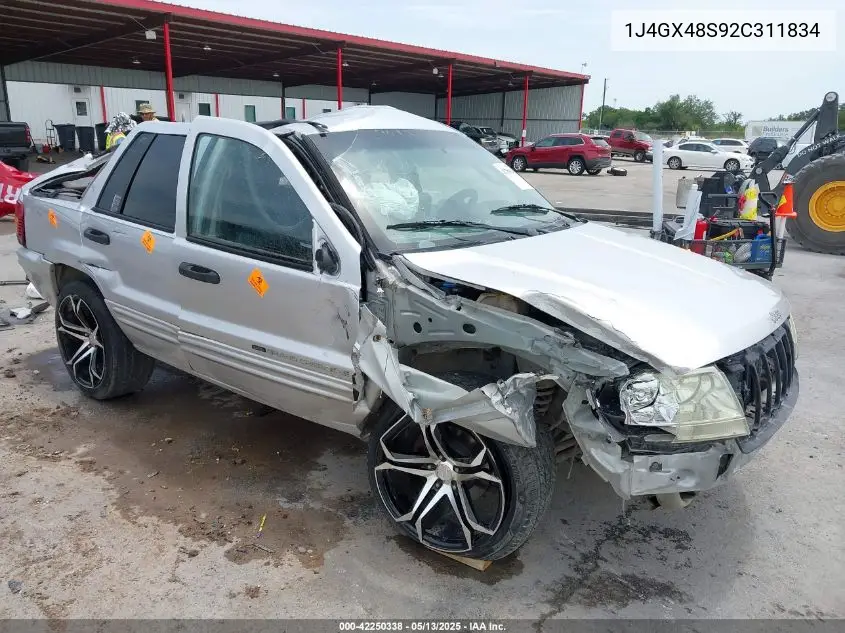 2002 Jeep Grand Cherokee Laredo VIN: 1J4GX48S92C311834 Lot: 42250338
