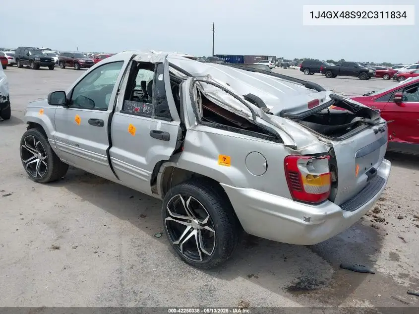 2002 Jeep Grand Cherokee Laredo VIN: 1J4GX48S92C311834 Lot: 42250338