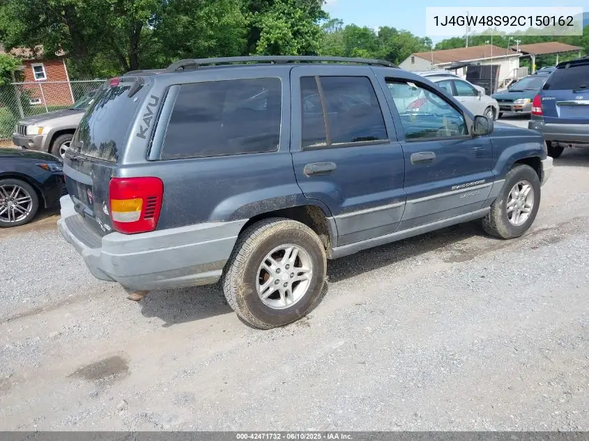 2002 Jeep Grand Cherokee Laredo VIN: 1J4GW48S92C150162 Lot: 42471732