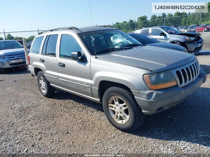 2002 Jeep Grand Cherokee Laredo VIN: 1J4GW48N52C204339 Lot: 42566656