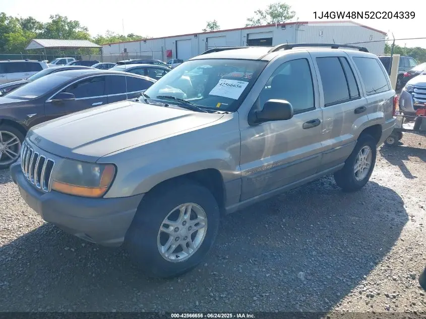 2002 Jeep Grand Cherokee Laredo VIN: 1J4GW48N52C204339 Lot: 42566656