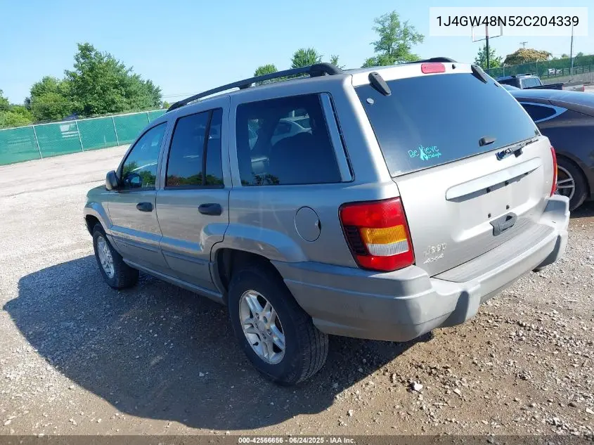 2002 Jeep Grand Cherokee Laredo VIN: 1J4GW48N52C204339 Lot: 42566656