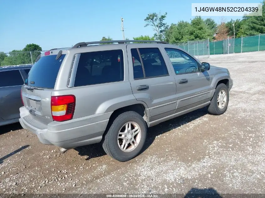 2002 Jeep Grand Cherokee Laredo VIN: 1J4GW48N52C204339 Lot: 42566656