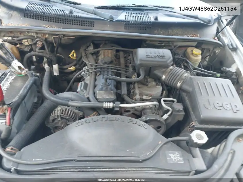 2002 Jeep Grand Cherokee Laredo VIN: 1J4GW48S62C261154 Lot: 42602424