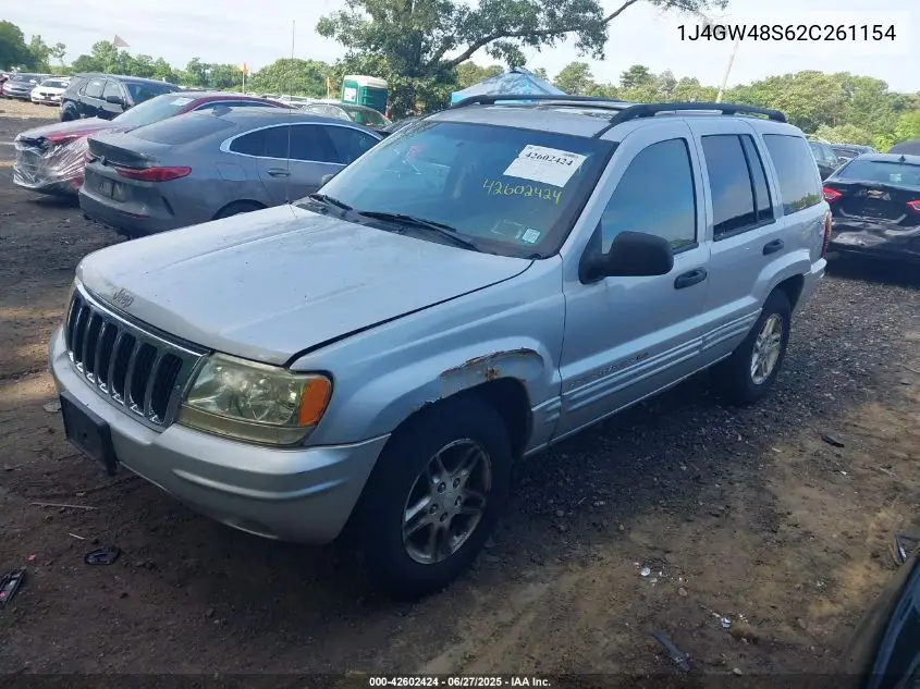2002 Jeep Grand Cherokee Laredo VIN: 1J4GW48S62C261154 Lot: 42602424