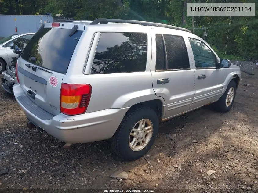 2002 Jeep Grand Cherokee Laredo VIN: 1J4GW48S62C261154 Lot: 42602424