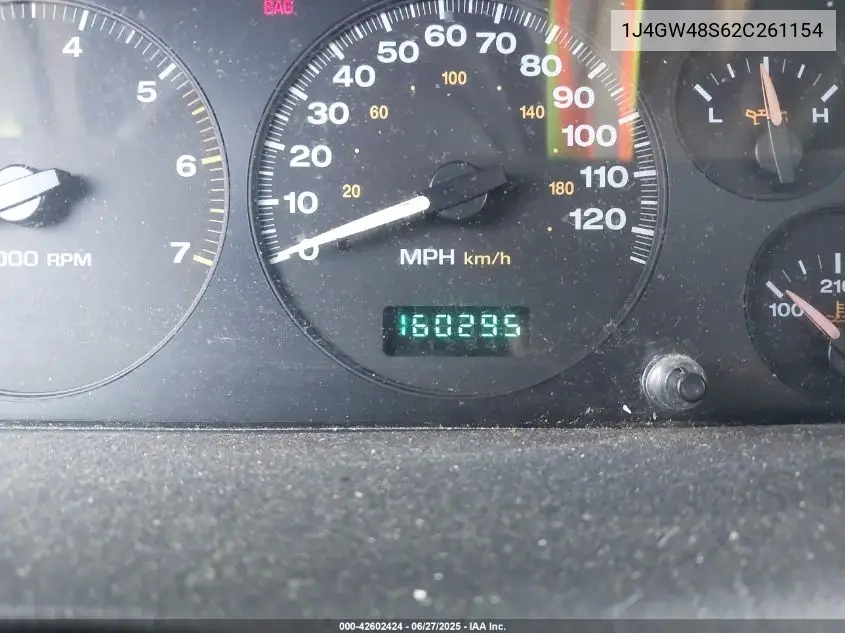 2002 Jeep Grand Cherokee Laredo VIN: 1J4GW48S62C261154 Lot: 42602424