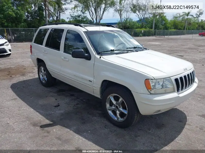 2002 Jeep Grand Cherokee Limited VIN: 1J4GX58J22C149574 Lot: 42626824