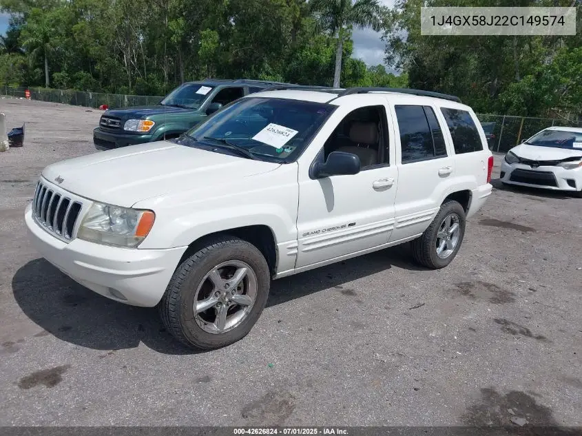 2002 Jeep Grand Cherokee Limited VIN: 1J4GX58J22C149574 Lot: 42626824