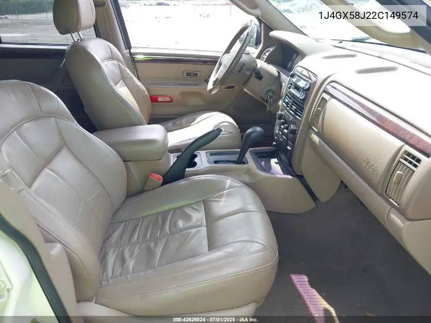 2002 Jeep Grand Cherokee Limited VIN: 1J4GX58J22C149574 Lot: 42626824