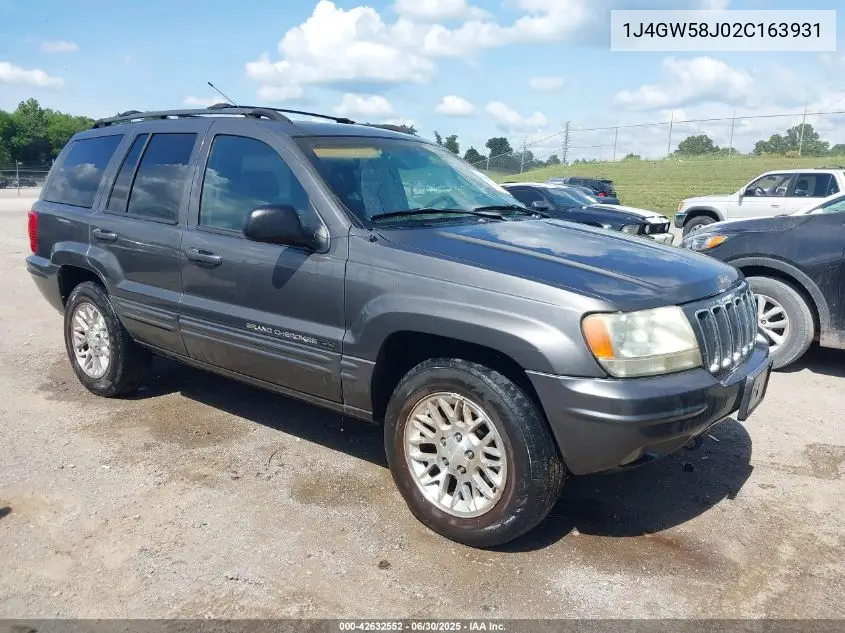 2002 Jeep Grand Cherokee Limited VIN: 1J4GW58J02C163931 Lot: 42632552