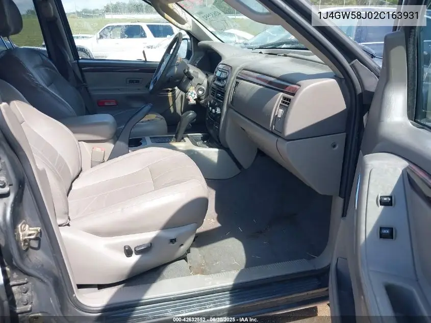 2002 Jeep Grand Cherokee Limited VIN: 1J4GW58J02C163931 Lot: 42632552