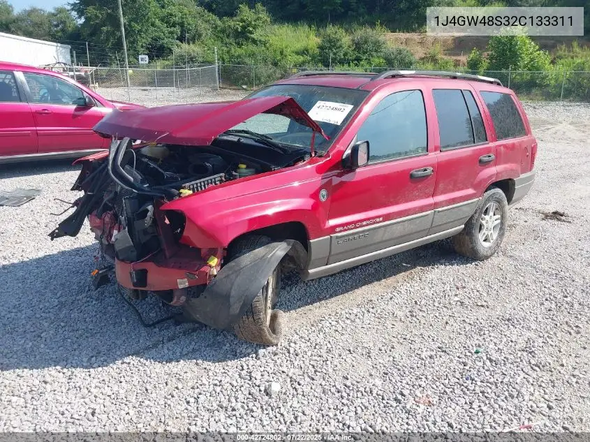 2002 Jeep Grand Cherokee Laredo VIN: 1J4GW48S32C133311 Lot: 42724802