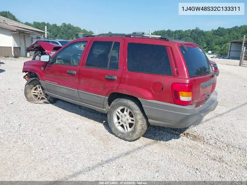 2002 Jeep Grand Cherokee Laredo VIN: 1J4GW48S32C133311 Lot: 42724802