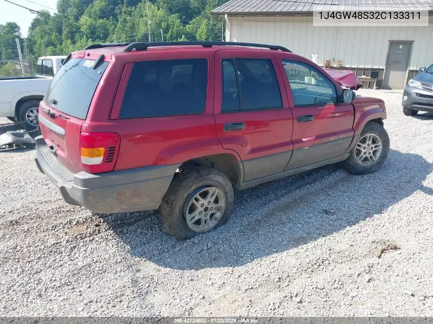 2002 Jeep Grand Cherokee Laredo VIN: 1J4GW48S32C133311 Lot: 42724802