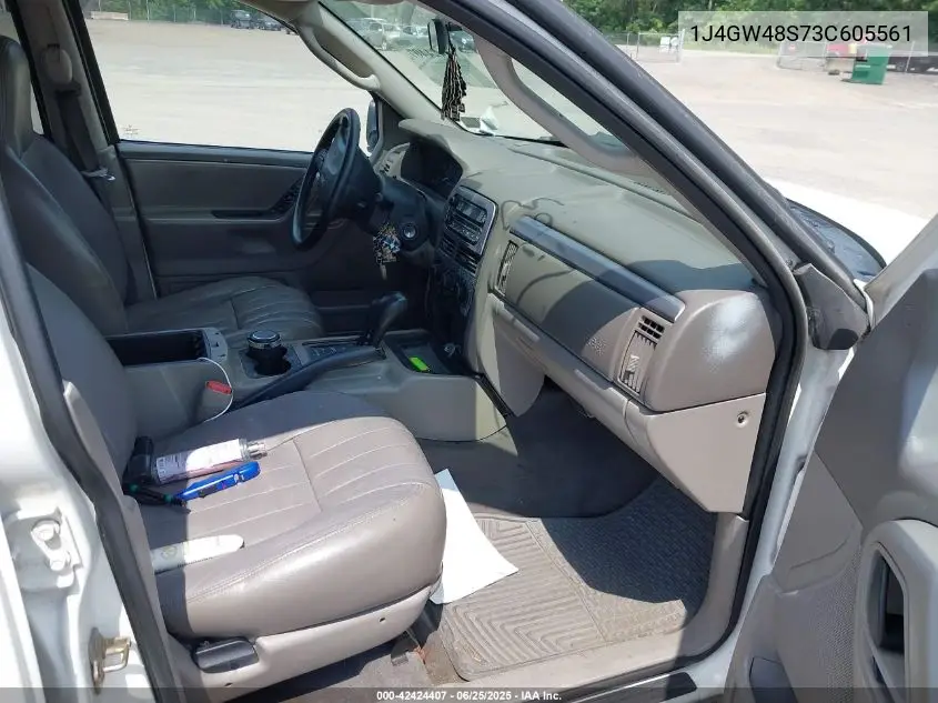 2003 Jeep Grand Cherokee Laredo VIN: 1J4GW48S73C605561 Lot: 42424407