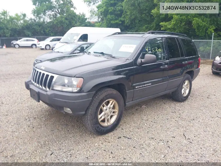 2003 Jeep Grand Cherokee Laredo VIN: 1J4GW48NX3C532874 Lot: 42613091