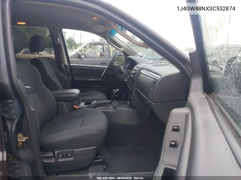 2003 Jeep Grand Cherokee Laredo VIN: 1J4GW48NX3C532874 Lot: 42613091