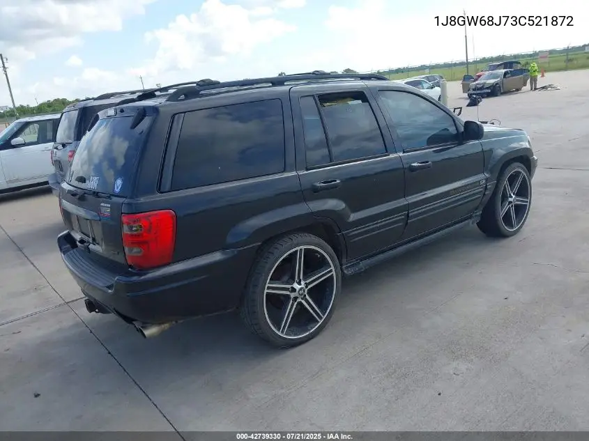 2003 Jeep Grand Cherokee Overland VIN: 1J8GW68J73C521872 Lot: 42739330