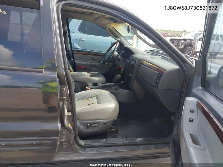 2003 Jeep Grand Cherokee Overland VIN: 1J8GW68J73C521872 Lot: 42739330