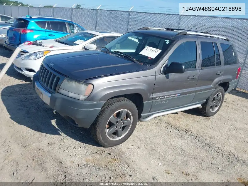 2004 Jeep Grand Cherokee Laredo VIN: 1J4GW48S04C218898 Lot: 42771552