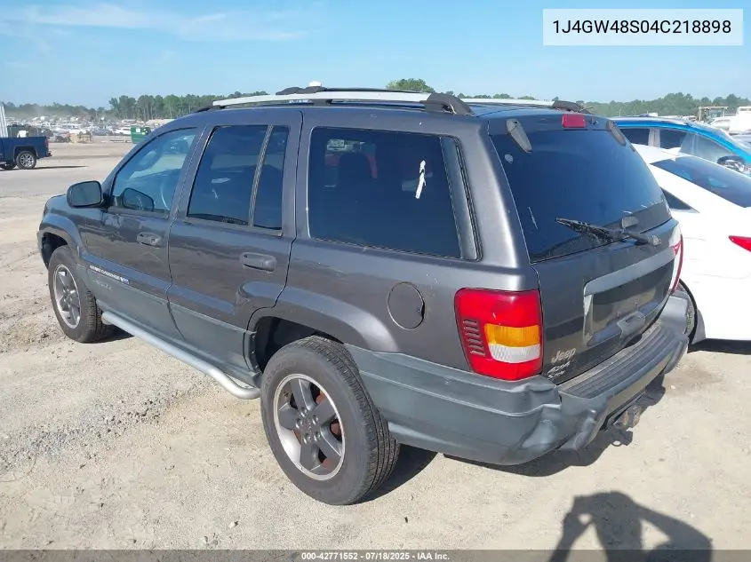 2004 Jeep Grand Cherokee Laredo VIN: 1J4GW48S04C218898 Lot: 42771552