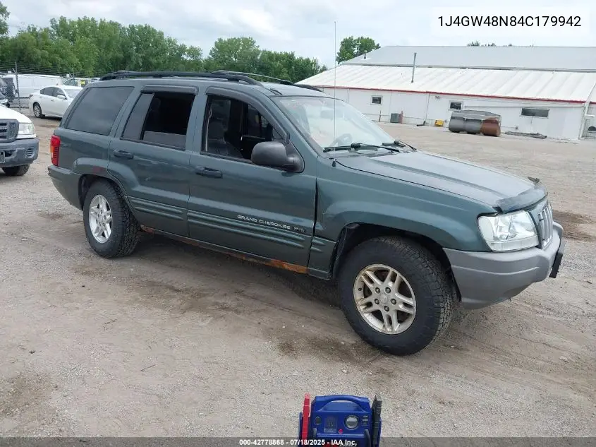 2004 Jeep Grand Cherokee Laredo VIN: 1J4GW48N84C179942 Lot: 42778868