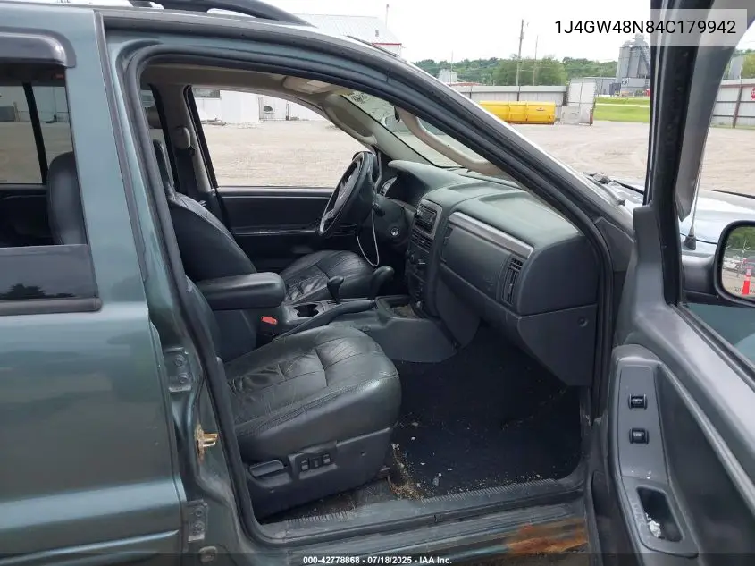 2004 Jeep Grand Cherokee Laredo VIN: 1J4GW48N84C179942 Lot: 42778868