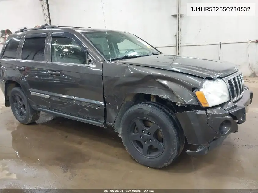 2005 Jeep Grand Cherokee Limited VIN: 1J4HR58255C730532 Lot: 42208928