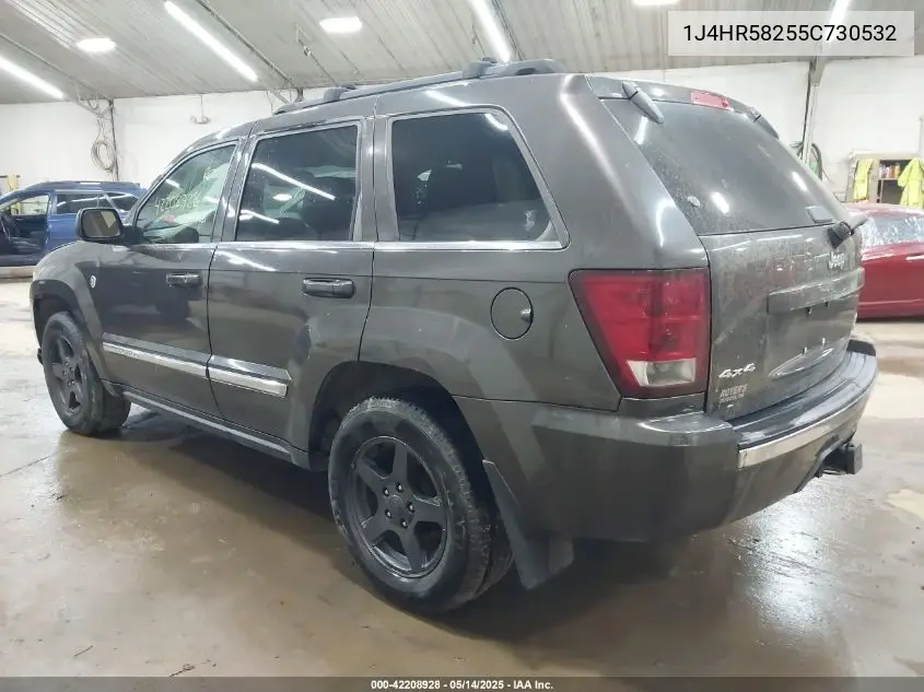 2005 Jeep Grand Cherokee Limited VIN: 1J4HR58255C730532 Lot: 42208928