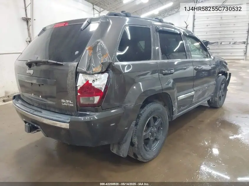 2005 Jeep Grand Cherokee Limited VIN: 1J4HR58255C730532 Lot: 42208928