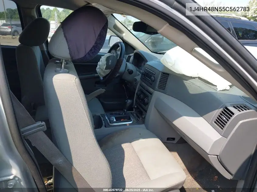 2005 Jeep Grand Cherokee Laredo VIN: 1J4HR48N55C562783 Lot: 42579722