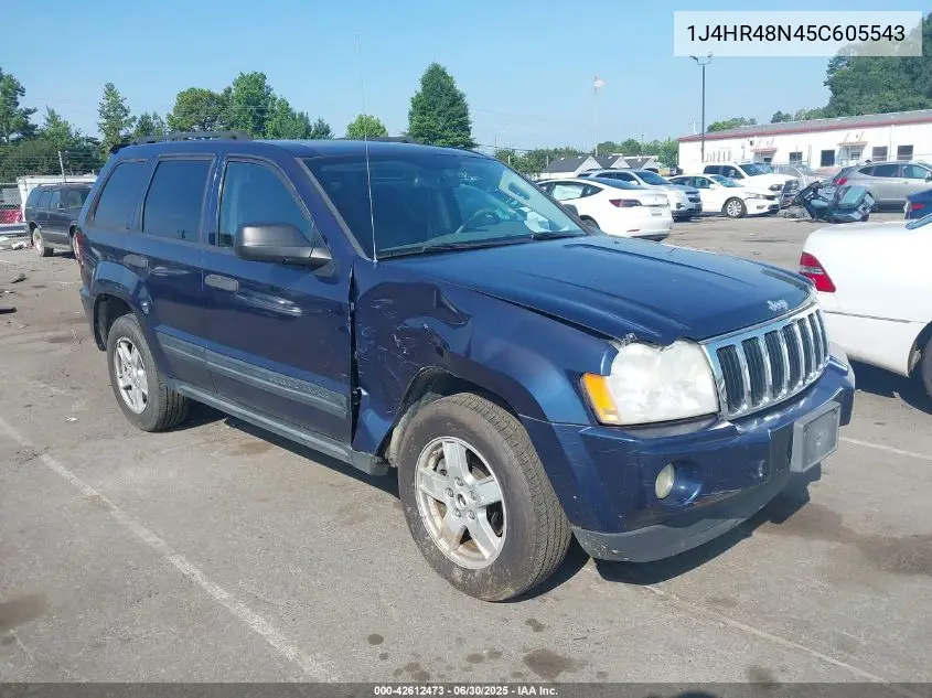 2005 Jeep Grand Cherokee Laredo VIN: 1J4HR48N45C605543 Lot: 42612473