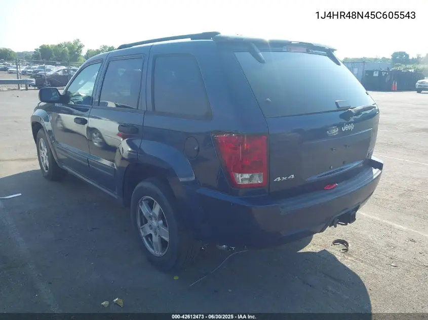 2005 Jeep Grand Cherokee Laredo VIN: 1J4HR48N45C605543 Lot: 42612473