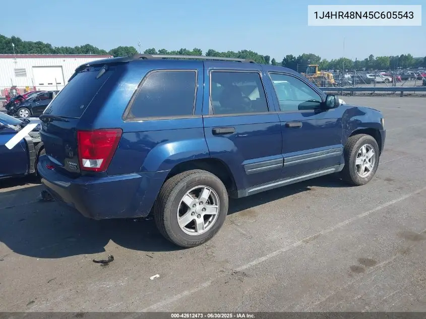 2005 Jeep Grand Cherokee Laredo VIN: 1J4HR48N45C605543 Lot: 42612473