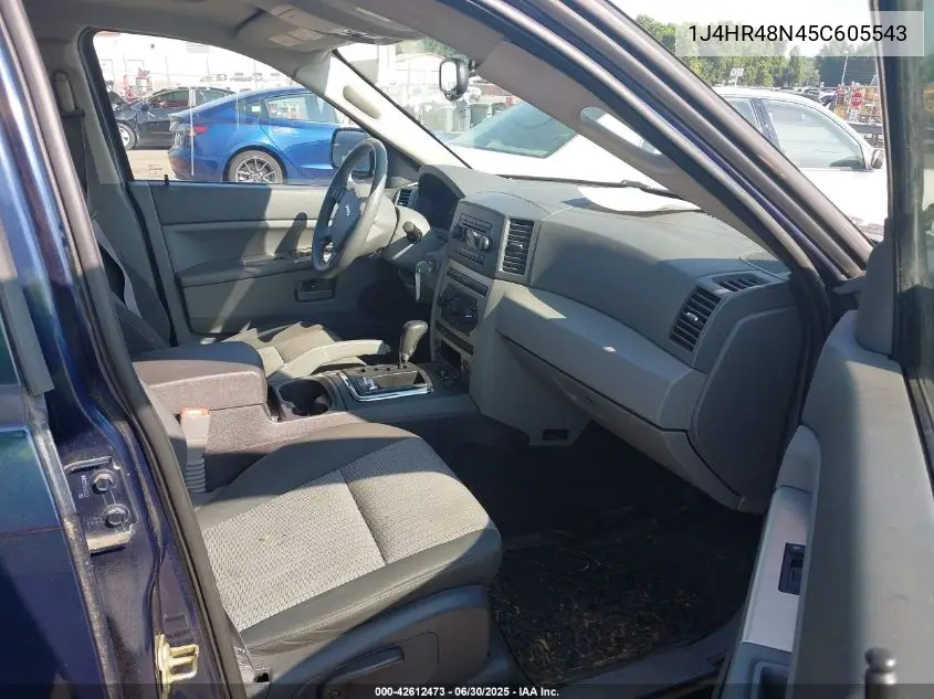 2005 Jeep Grand Cherokee Laredo VIN: 1J4HR48N45C605543 Lot: 42612473